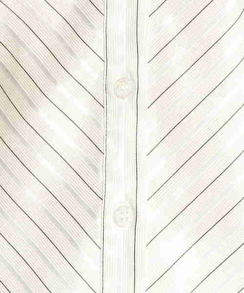 NARACAMICIE（ナラカミーチェ）の「イタリアン細ストライプ切替長袖シャツ（シャツ/ブラウス・レディース・パープル/グレー/ブルー・SMALL/MEDIUM/LARGE）」の4枚目の写真