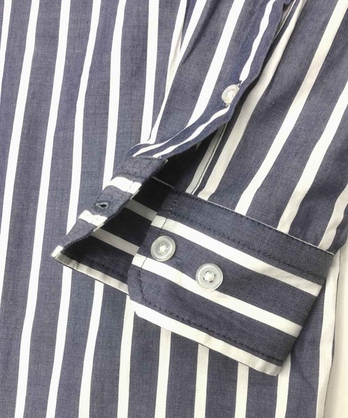 A.S.M（エーエスエム）の「コットンブロード ／ オーバーサイズ ビッグシルエット シャツ（長袖）（シャツ/ブラウス・メンズ・ホワイト/サックスブルー/ブラック/ベージュ/ネイビー・48/50）」の19枚目の写真