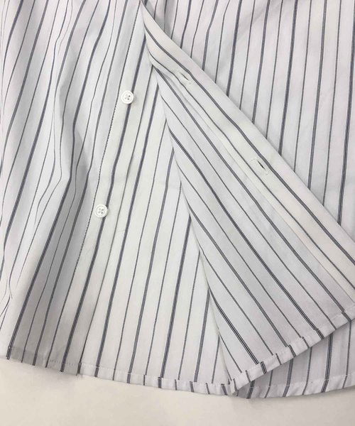 A.S.M（エーエスエム）の「コットンブロード ／ オーバーサイズ ビッグシルエット シャツ（長袖）（シャツ/ブラウス・メンズ・ホワイト/サックスブルー/ブラック/ベージュ/ネイビー・48/50）」の10枚目の写真