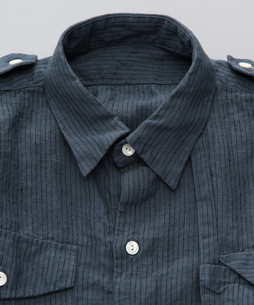 International Gallery BEAMS（インターナショナルギャラリービームス）の「○Phingerin / Parachute Shirt（シャツ/ブラウス・メンズ・オレンジ/ブルー・MEDIUM/SMALL）」の14枚目の写真