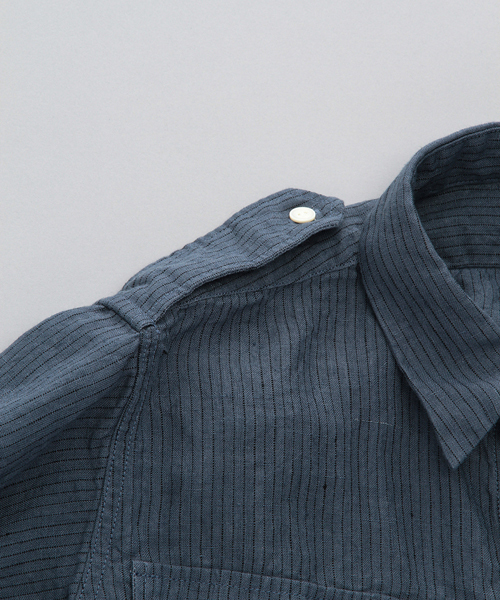 International Gallery BEAMS（インターナショナルギャラリービームス）の「○Phingerin / Parachute Shirt（シャツ/ブラウス・メンズ・オレンジ/ブルー・MEDIUM/SMALL）」の13枚目の写真