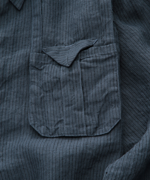 International Gallery BEAMS（インターナショナルギャラリービームス）の「○Phingerin / Parachute Shirt（シャツ/ブラウス・メンズ・オレンジ/ブルー・MEDIUM/SMALL）」の11枚目の写真