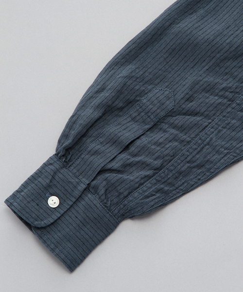 International Gallery BEAMS（インターナショナルギャラリービームス）の「○Phingerin / Parachute Shirt（シャツ/ブラウス・メンズ・オレンジ/ブルー・MEDIUM/SMALL）」の20枚目の写真