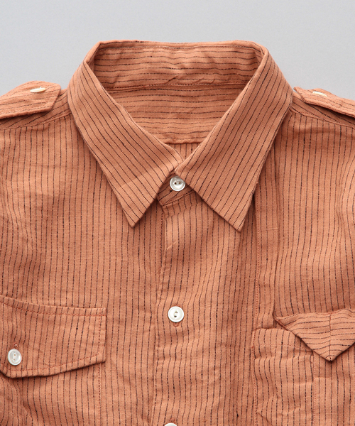 International Gallery BEAMS（インターナショナルギャラリービームス）の「○Phingerin / Parachute Shirt（シャツ/ブラウス・メンズ・オレンジ/ブルー・MEDIUM/SMALL）」の10枚目の写真