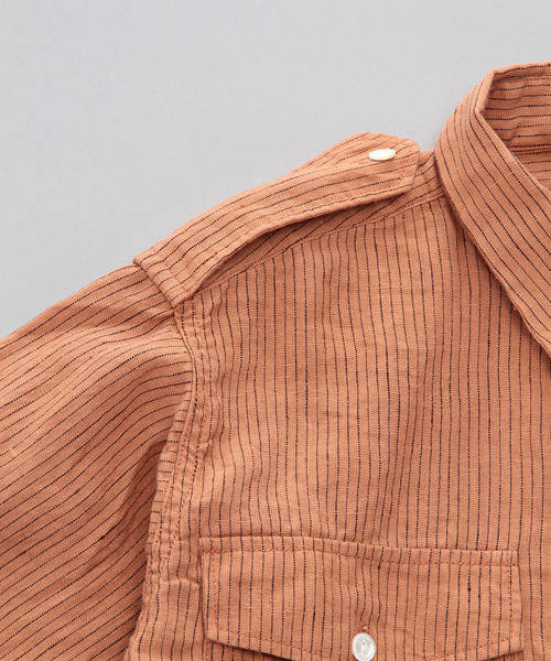 International Gallery BEAMS（インターナショナルギャラリービームス）の「○Phingerin / Parachute Shirt（シャツ/ブラウス・メンズ・オレンジ/ブルー・MEDIUM/SMALL）」の4枚目の写真