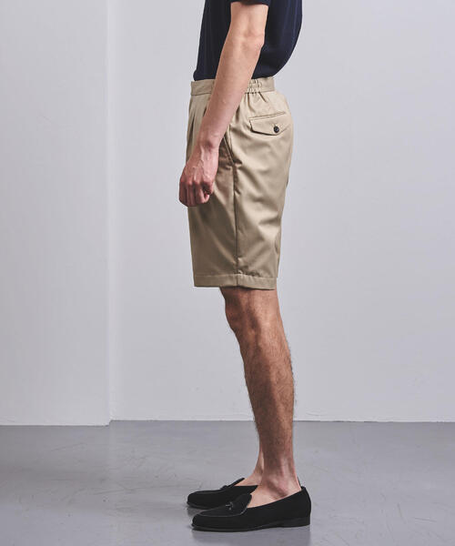 UNITED ARROWS（ユナイテッドアローズ）の「＜UNITED ARROWS＞ ギャバジン ２プリーツ ショートパンツ（その他パンツ・メンズ・ブラック/ベージュ・SMALL/MEDIUM/LARGE/X-LARGE）」の5枚目の写真