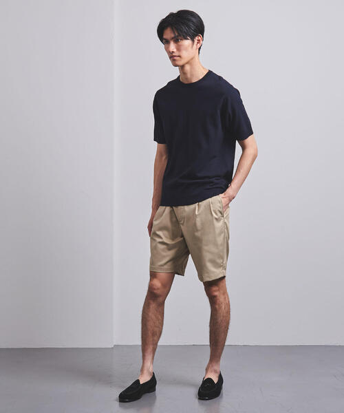 UNITED ARROWS（ユナイテッドアローズ）の「＜UNITED ARROWS＞ ギャバジン ２プリーツ ショートパンツ（その他パンツ・メンズ・ブラック/ベージュ・SMALL/MEDIUM/LARGE/X-LARGE）」の6枚目の写真