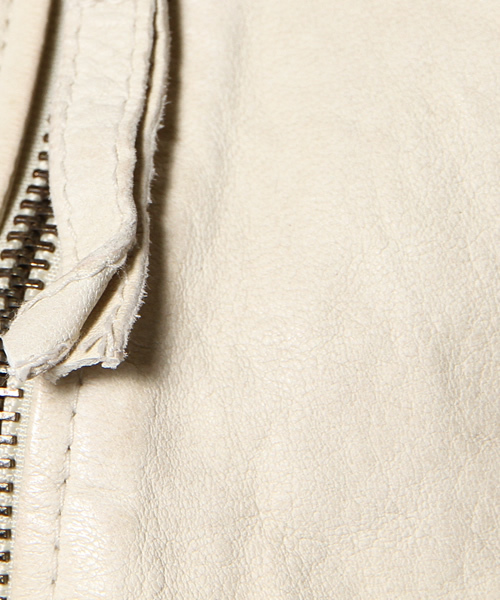 goa（ゴア）の「ﾚｻﾞｰﾗｲﾀﾞｰｽｼﾞｬｹｯﾄ（ライダースジャケット・レディース・アイボリー/ベージュ/キャメル・FREE）」の11枚目の写真