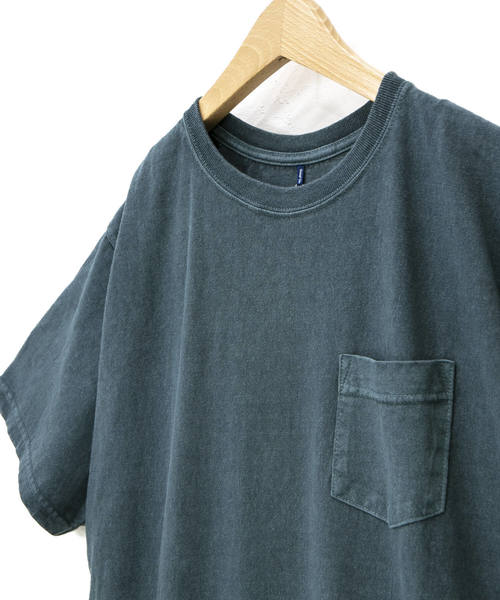 Good On（グッドオン）の「Good On/グッドオン　S/S POCKET TEE MAXI ONE PIECE（ワンピース・レディース・チャコールグレー/ライトブルー/マスタード/ナチュラル/モカ/ネイビー/レッド/ブラック系その他2/コーラルピンク/バイオレット/ブルー系その他/セージグリーン・FREE）」の16枚目の写真