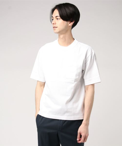 BEAUTY&YOUTH UNITED ARROWS(ビューティアンドユースユナイテッドアローズ)の古着「半袖Tシャツ(Tシャツ/カットソー)」|ホワイト