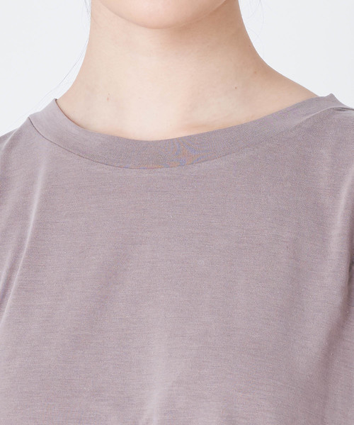COLONY 2139(コロニートゥーワンスリーナイン)の「レーヨン天竺タックノースリーブトップス(Tシャツ/カットソー・レディース・ブラック/グレイッシュベージュ/ボルドー・FREE)」の7枚目の写真