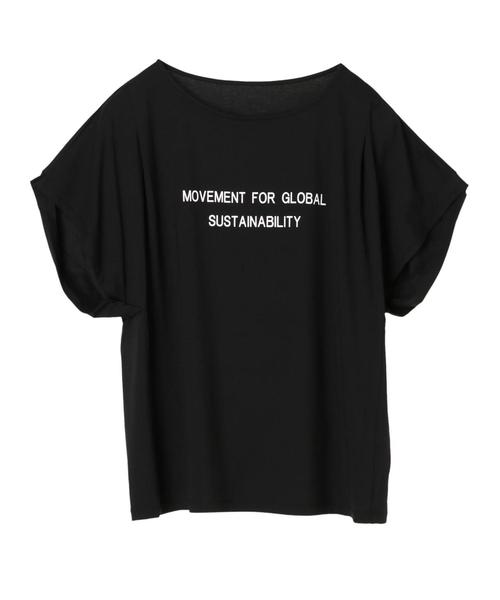 Editt by YECCA VECCA(エディットバイイェッカヴェッカ)の「・ロゴプリントTee(Tシャツ/カットソー・レディース・ホワイト/ブラック/ダークベージュ・FREE)」の5枚目の写真