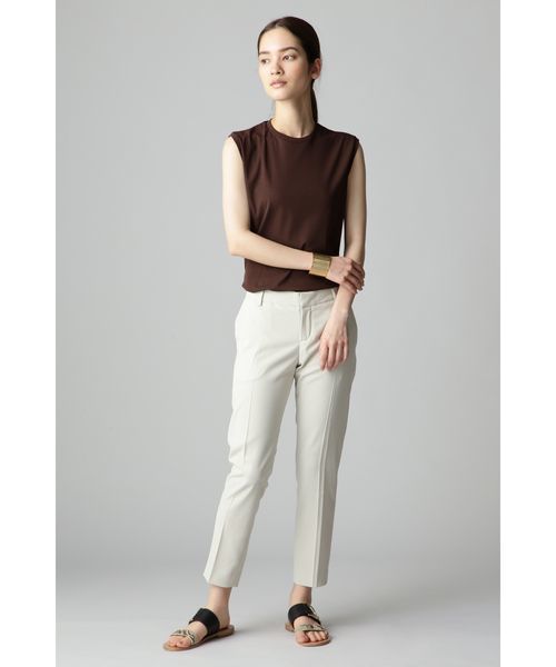 DIRECTOIRE(ディレクトワール)の「スリーブレスフライスTシャツ(Tシャツ/カットソー・レディース・ホワイト/ベージュ/ブラウン/オレンジ・38)」の18枚目の写真