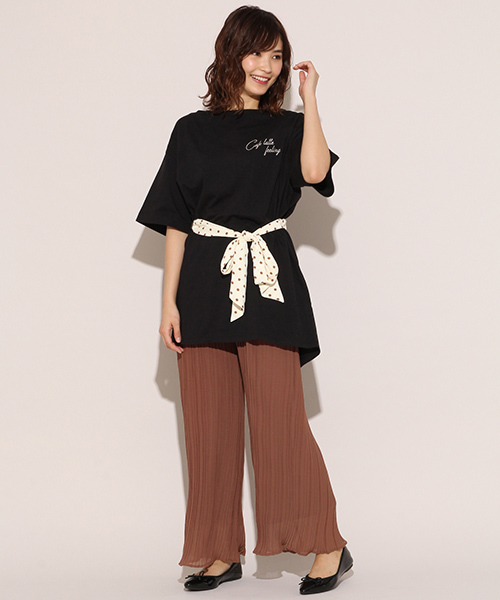 apres jour（アプレジュール）の「プリーツシフォンパンツ【ZOZOTOWN限定アイテム】（その他パンツ・レディース・ブラック/ベージュ/ライトブラウン/スモークピンク・フリー）」の14枚目の写真