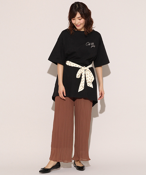 apres jour（アプレジュール）の「プリーツシフォンパンツ【ZOZOTOWN限定アイテム】（その他パンツ・レディース・ブラック/ベージュ/ライトブラウン/スモークピンク・フリー）」の15枚目の写真