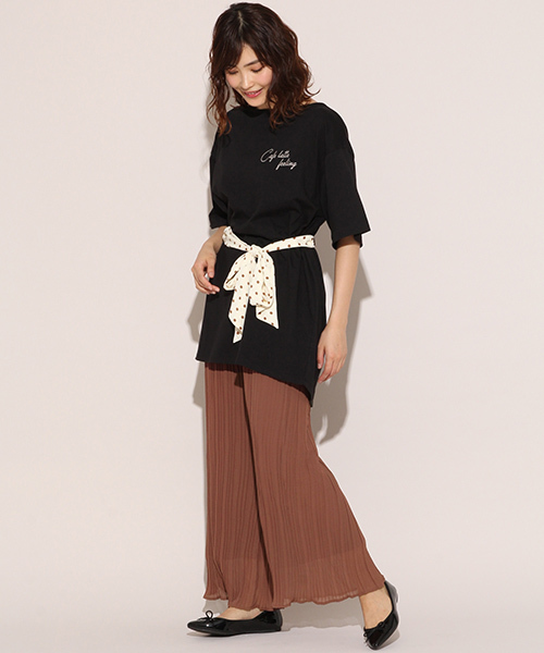 apres jour（アプレジュール）の「プリーツシフォンパンツ【ZOZOTOWN限定アイテム】（その他パンツ・レディース・ブラック/ベージュ/ライトブラウン/スモークピンク・フリー）」の16枚目の写真