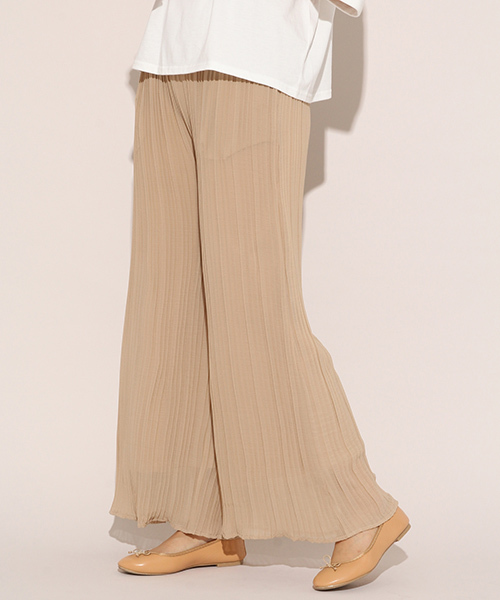 apres jour（アプレジュール）の「プリーツシフォンパンツ【ZOZOTOWN限定アイテム】（その他パンツ・レディース・ブラック/ベージュ/ライトブラウン/スモークピンク・フリー）」の18枚目の写真