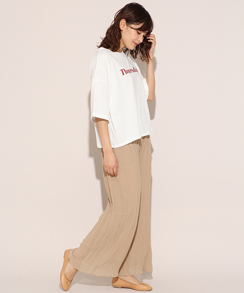 apres jour（アプレジュール）の「プリーツシフォンパンツ【ZOZOTOWN限定アイテム】（その他パンツ・レディース・ブラック/ベージュ/ライトブラウン/スモークピンク・フリー）」の20枚目の写真