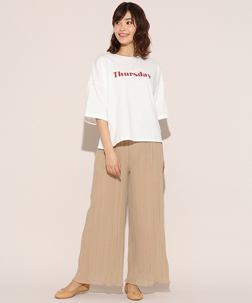 apres jour（アプレジュール）の「プリーツシフォンパンツ【ZOZOTOWN限定アイテム】（その他パンツ・レディース・ブラック/ベージュ/ライトブラウン/スモークピンク・フリー）」の21枚目の写真