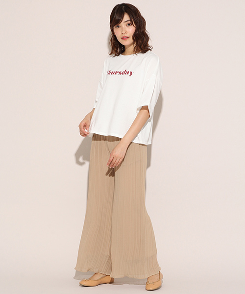 apres jour（アプレジュール）の「プリーツシフォンパンツ【ZOZOTOWN限定アイテム】（その他パンツ・レディース・ブラック/ベージュ/ライトブラウン/スモークピンク・フリー）」の22枚目の写真