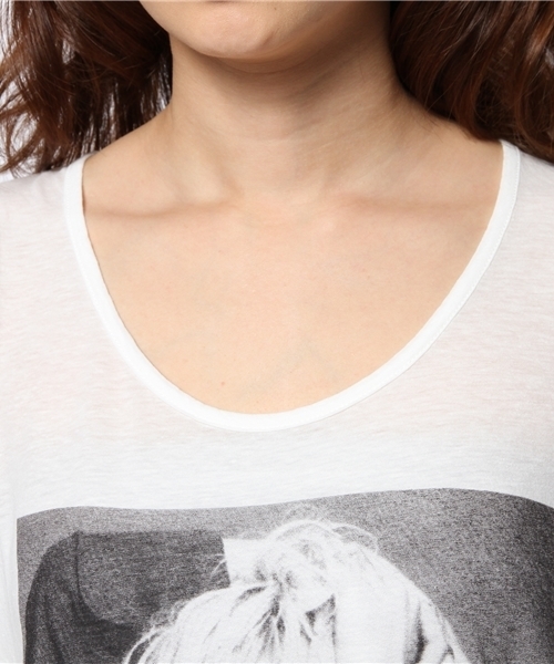 HYSTERIC GLAMOUR(ヒステリックグラマー)の「CL/LOVE 3C pt ビッグT-SH(Tシャツ/カットソー・レディース・ホワイト/イエロー/ブラック・FREE)」の8枚目の写真