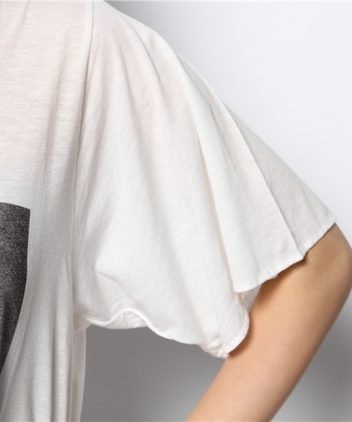 HYSTERIC GLAMOUR(ヒステリックグラマー)の「CL/LOVE 3C pt ビッグT-SH(Tシャツ/カットソー・レディース・ホワイト/イエロー/ブラック・FREE)」の9枚目の写真