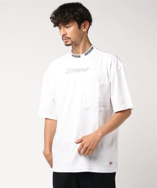 Dickies(ディッキーズ)の「【メンズ】ジャカードカラーオーバーサイズ半袖Tシャツ(Tシャツ/カットソー)」|ホワイト