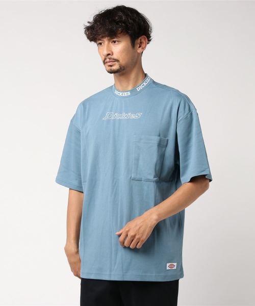 Dickies(ディッキーズ)の「【メンズ】ジャカードカラーオーバーサイズ半袖Tシャツ(Tシャツ/カットソー)」|ブルー
