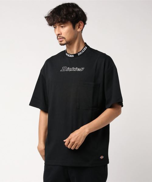 Dickies(ディッキーズ)の「【メンズ】ジャカードカラーオーバーサイズ半袖Tシャツ(Tシャツ/カットソー)」|ブラック