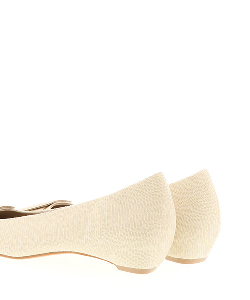 RANDA（ランダ）の「バックルスクエアトゥカッターパンプス（パンプス・レディース・ブラック/ブロンズ/クリーム/イエロー/ピンク/パイソン/ホワイト/ライトイエロー・25/22/25.5/22.5/24.5/23.5/23/24）」の20枚目の写真