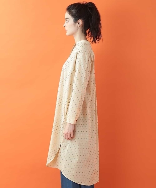 Jocomomola（ホコモモラ）の「カラフルドットドビーワンピース（ワンピース・レディース・ブラック/ベージュ・40/42）」の3枚目の写真