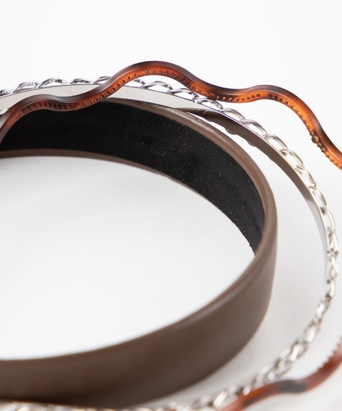 WEGO（ウィゴー）の「WEGO/【3点セット】マルチカチューシャ（カチューシャ・レディース・ベージュ/ブラウン・FREE）」の8枚目の写真