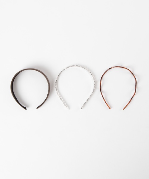 WEGO（ウィゴー）の「WEGO/【3点セット】マルチカチューシャ（カチューシャ・レディース・ベージュ/ブラウン・FREE）」の4枚目の写真