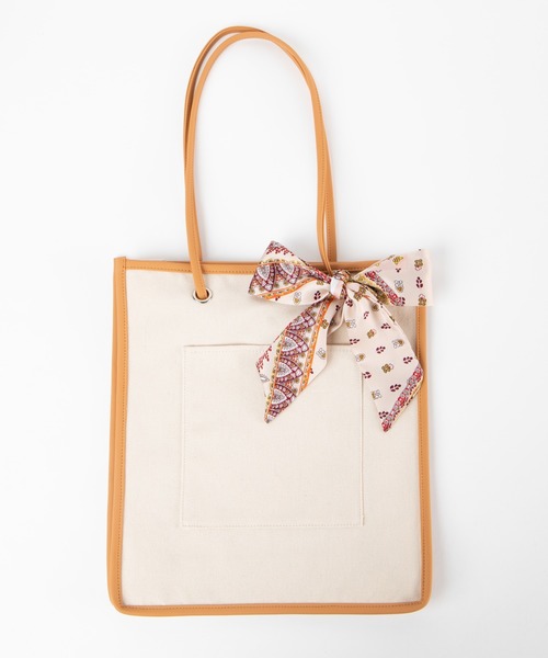 WEGO（ウィゴー）の「WEGO/【WEB限定】コンビスクエアトートバッグ（トートバッグ・レディース・ブラック/ベージュ/シルバー/その他1/その他2/その他3/その他4/その他5/グリーン系その他/キャメル・FREE）」の15枚目の写真