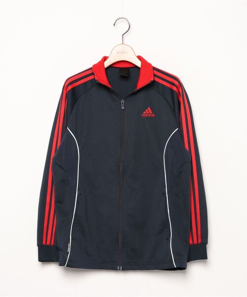 ブランド古着 ライン柄ジャージブルゾン ジャージ Adidas アディダス のファッション通販 Zozoused