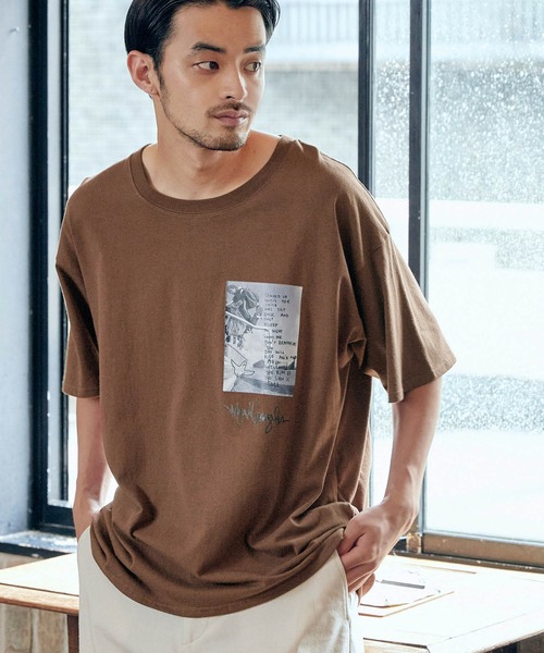 Mark Gonzales(マーク・ゴンザレス)の「■Mark Gonzales/マークゴンザレス MONO-MART別注 ビッグシルエット 半袖Tシャツ(Tシャツ/カットソー・メンズ・ダークベージュ/ブラック/ホワイト/ブラウン・FREE)」の4枚目の写真