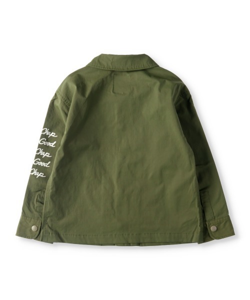 RADCHAP（ラッドチャップ）の「コーチシャツブルゾン（シャツ/ブラウス・キッズ・イエロー/カーキオリーブ・100cm/120cm/90cm/140cm/150cm/130cm/110cm）」の12枚目の写真