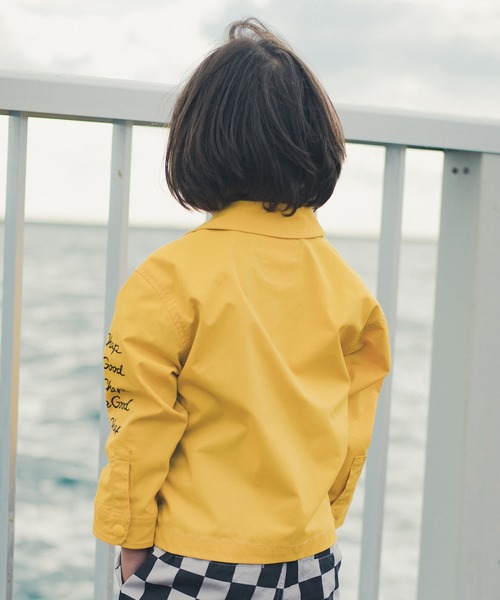 RADCHAP（ラッドチャップ）の「コーチシャツブルゾン（シャツ/ブラウス・キッズ・イエロー/カーキオリーブ・100cm/120cm/90cm/140cm/150cm/130cm/110cm）」の14枚目の写真