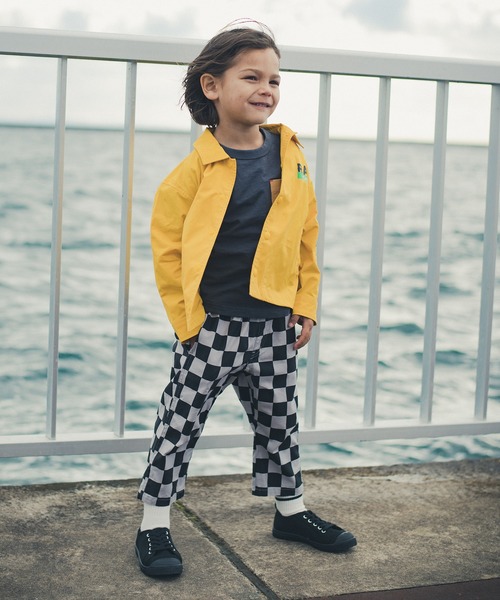 RADCHAP（ラッドチャップ）の「コーチシャツブルゾン（シャツ/ブラウス・キッズ・イエロー/カーキオリーブ・100cm/120cm/90cm/140cm/150cm/130cm/110cm）」の9枚目の写真