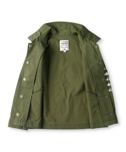 RADCHAP（ラッドチャップ）の「コーチシャツブルゾン（シャツ/ブラウス・キッズ・イエロー/カーキオリーブ・100cm/120cm/90cm/140cm/150cm/130cm/110cm）」の6枚目の写真