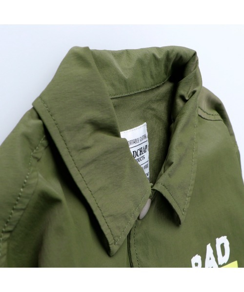 RADCHAP（ラッドチャップ）の「コーチシャツブルゾン（シャツ/ブラウス・キッズ・イエロー/カーキオリーブ・100cm/120cm/90cm/140cm/150cm/130cm/110cm）」の8枚目の写真