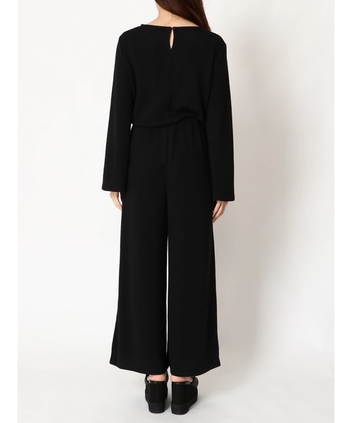 EGOIST(エゴイスト)の「バストレースUP長袖オールインワン(サロペット/オーバーオール・レディース・ブラック/ライトブラウン・FREE)」の13枚目の写真