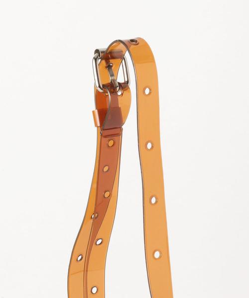 NaNa-NaNa（ナナナナ）の「＜nana-nana＞B7 クリアバッグ -2WAY- Ψ（ショルダーバッグ・レディース・その他1/ブラック/ブラウン・FREE）」の5枚目の写真