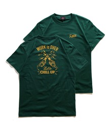 WORK is OVER Tee バックプリント