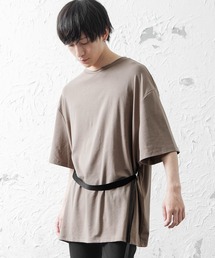 MinoriTY | 【2020春夏新作】ウエストベルトロング丈半袖カットソー(Tシャツ/カットソー)