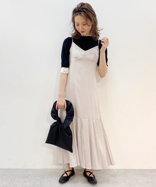 one after another NICE CLAUP(ワンアフターアナザーナイスクラップ)の「くしゅくしゅバッグ(ハンドバッグ・レディース・ブラック/ベージュ/ラベンダー/シルバー・FREE)」の7枚目の写真