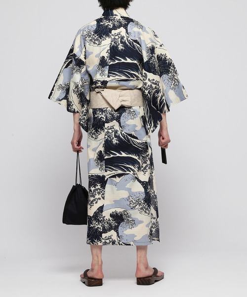 VANQUISH（ヴァンキッシュ）の「波と富士山模様浴衣(YUKATA)五点セット 