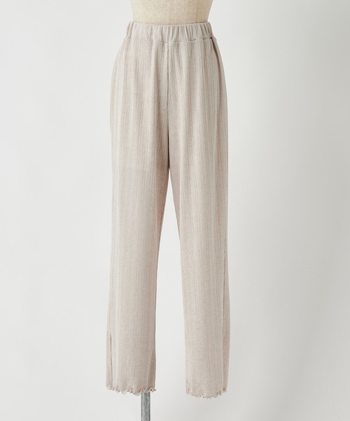 one after another NICE CLAUP(ワンアフターアナザーナイスクラップ)の「ランダムテレコプリーツパンツ(その他パンツ・レディース・ベージュ/アイボリー/ブルーグレー・FREE)」の12枚目の写真