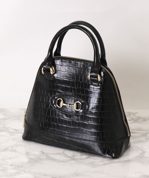 artemis by DIANA（アルテミスバイダイアナ）の「ビット付きミニハンドバッグ（ハンドバッグ・レディース・ダークブラウン/ベージュ/ワイン/マルチ/ブラック・FREE）」の2枚目の写真