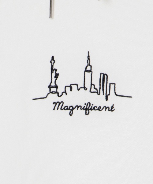 WEGO（ウィゴー）の「WEGO/シティーモチーフ刺繍プルパーカー（スウェット・メンズ・ホワイト/ブラック・SMALL/MEDIUM/LARGE）」の12枚目の写真